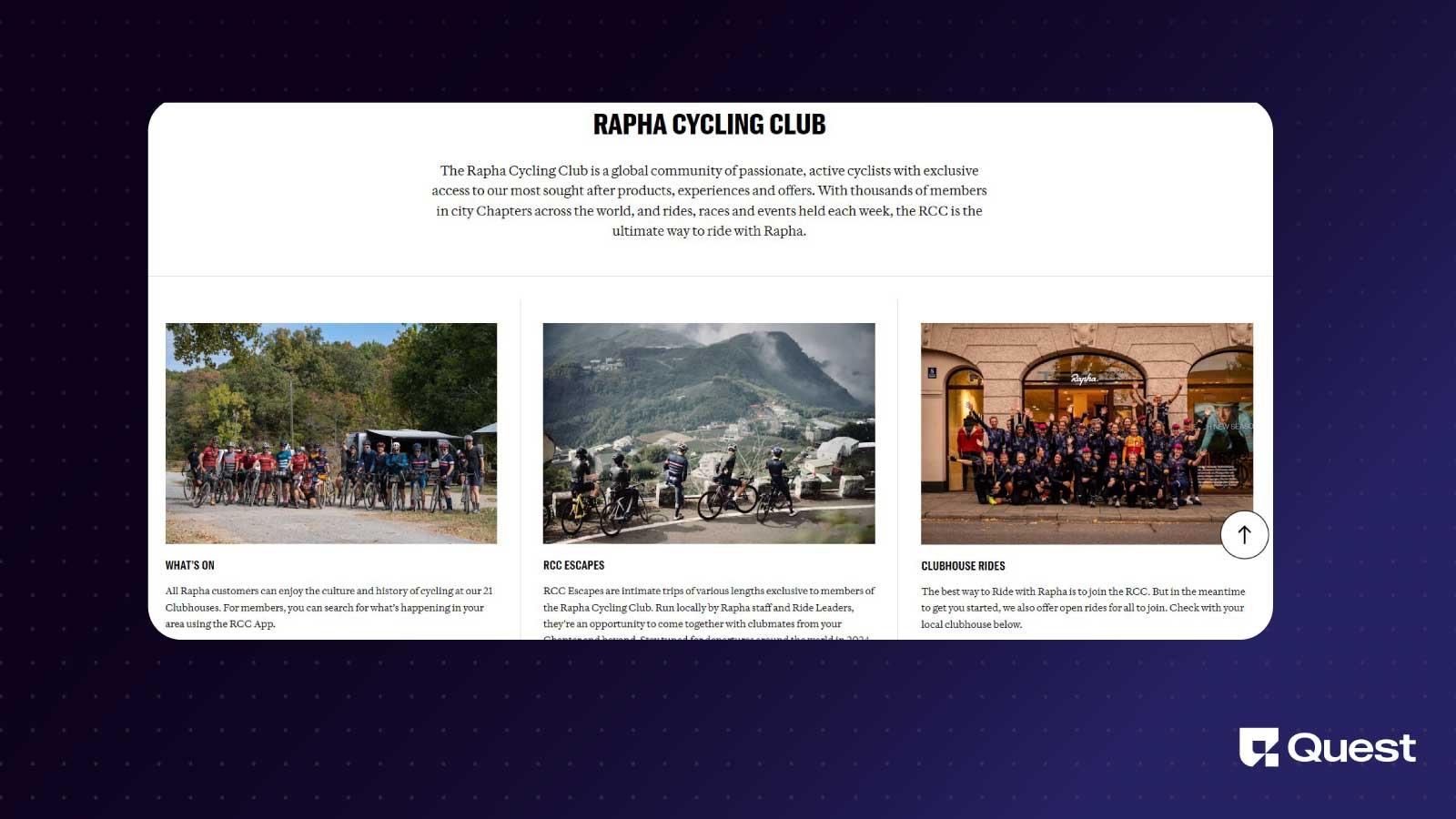 Rapha Cycling Club community