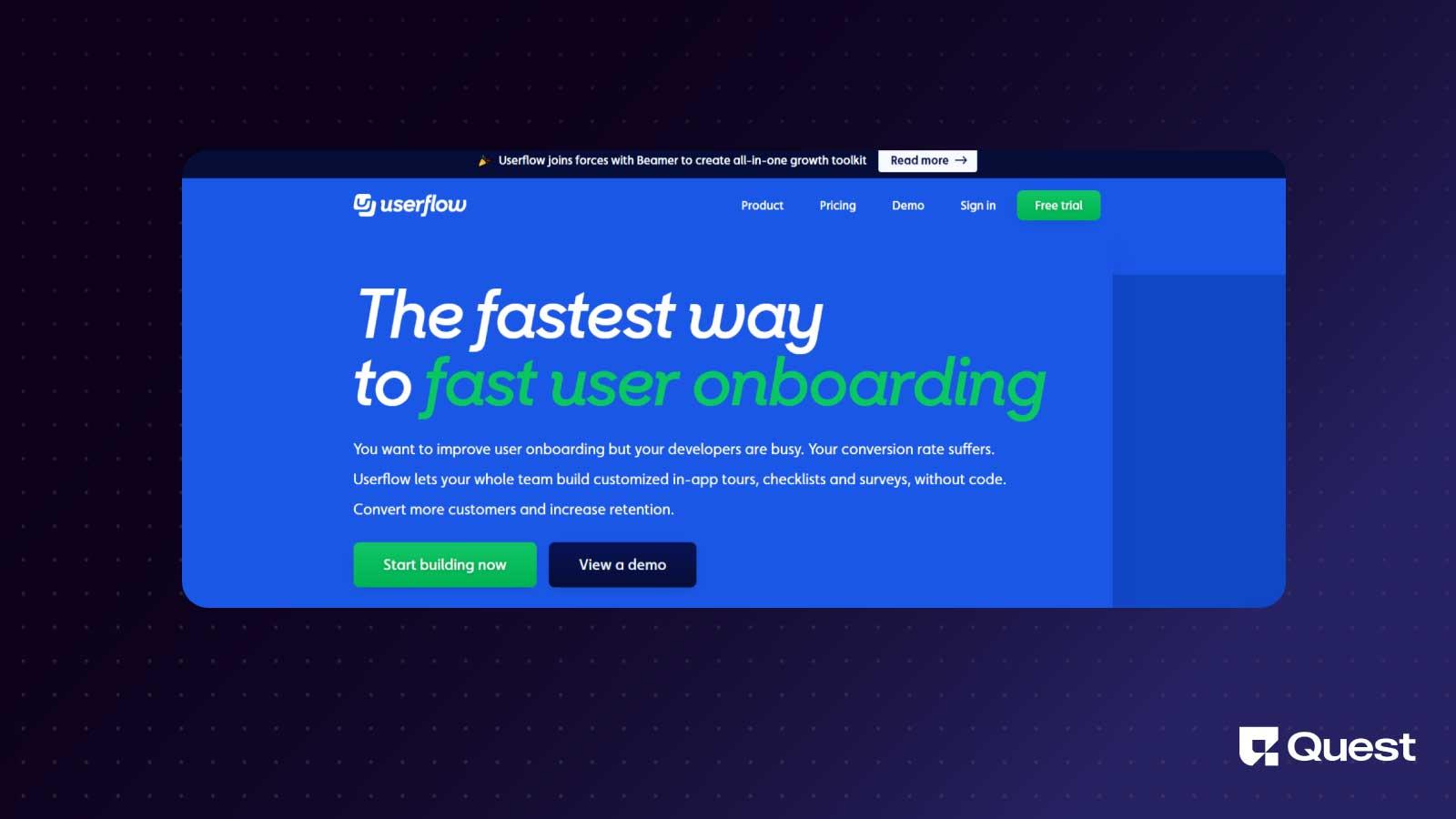 Userflow Onboarding tool