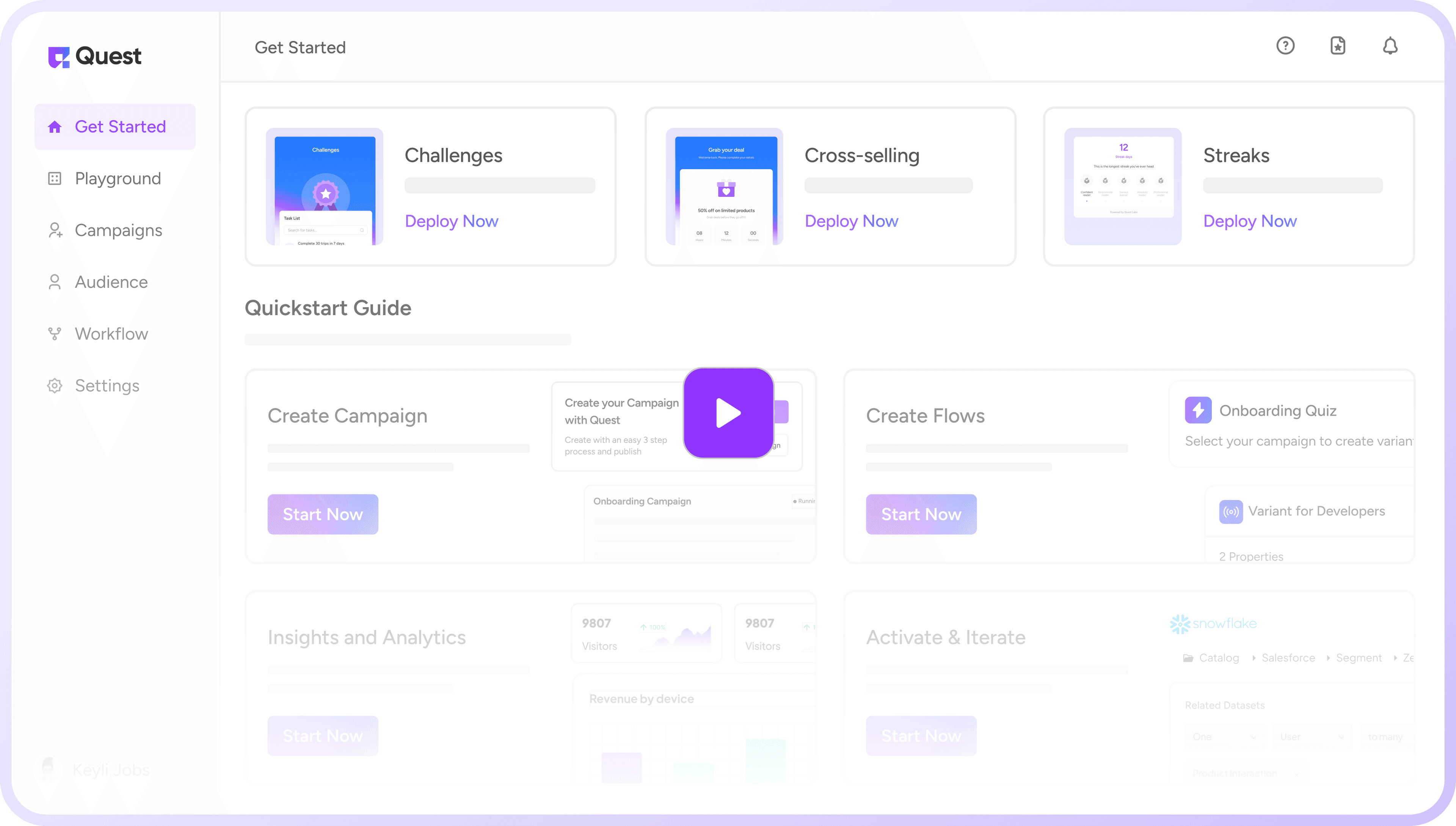 Screenshot of UI kit dashboard